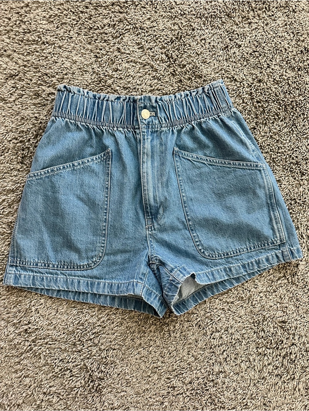 Madewell High-Waist Elastic Denim Women’s Shorts - size 24